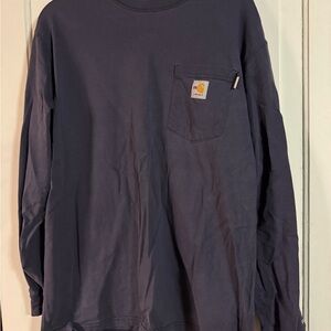 Carhartt FR Long Sleeve Pocket Tee - Blue